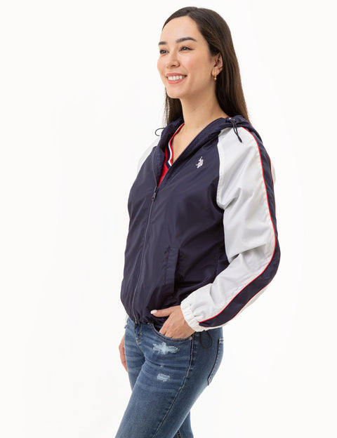 RAGLAN COLOBRLOCK VARSITY WINDBREAKER - U.S. Polo Assn.