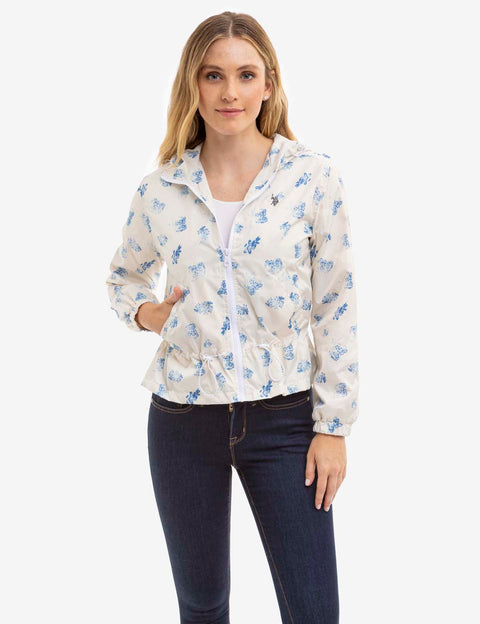 ALL OVER FLORAL PRINTED WINDBREAKER - U.S. Polo Assn.