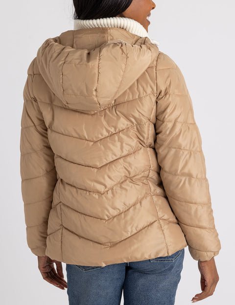 CHEVRON HOODED JACKET - U.S. Polo Assn.