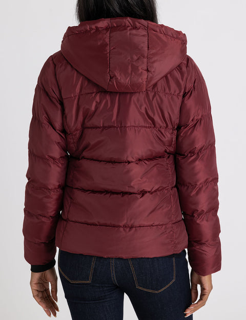 COZY HOODED CONTRAST PUFFER JACKET - U.S. Polo Assn.
