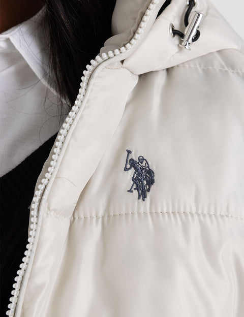 COZY HOODED CONTRAST PUFFER JACKET - U.S. Polo Assn.