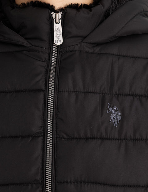 COZY HOODED PUFFER COAT - U.S. Polo Assn.