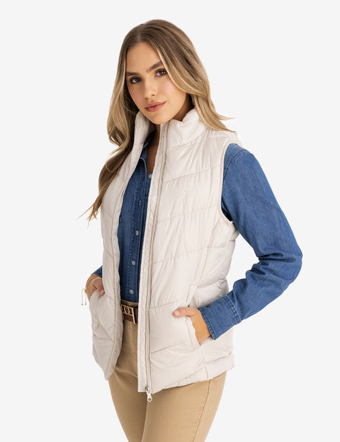 CHEVRON STITCH PUFFER VEST - U.S. Polo Assn.