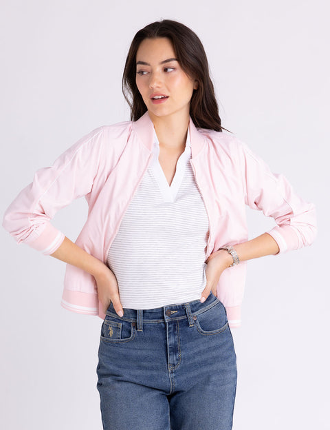 SOLID BOMBER JACKET - U.S. Polo Assn.