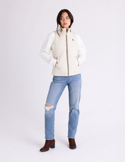 SIDE KNIT QUILTED VEST - U.S. Polo Assn.