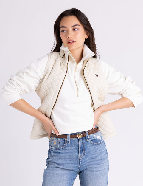 SIDE KNIT QUILTED VEST - U.S. Polo Assn.