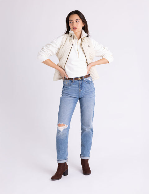 SIDE KNIT QUILTED VEST - U.S. Polo Assn.