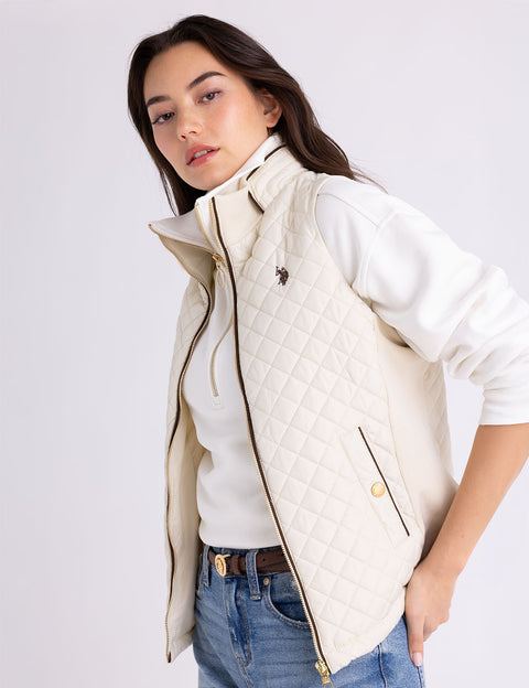 SIDE KNIT QUILTED VEST - U.S. Polo Assn.