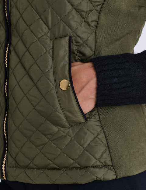 SIDE KNIT QUILTED VEST - U.S. Polo Assn.