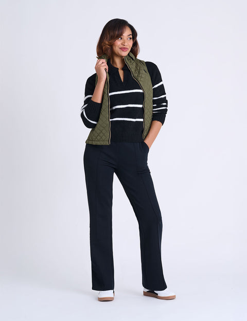 SIDE KNIT QUILTED VEST - U.S. Polo Assn.