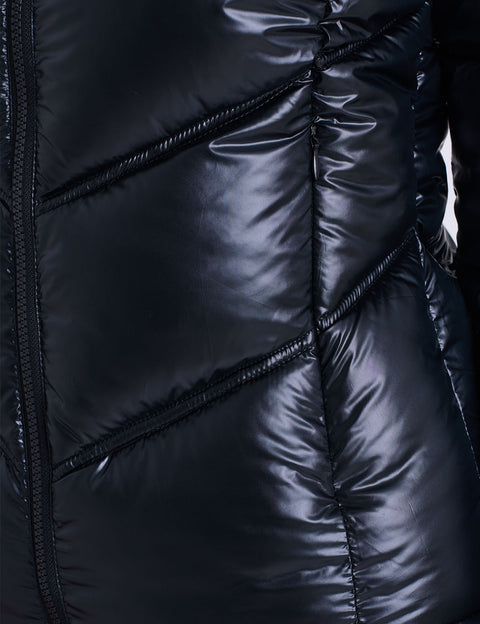 SHINY CHEVRON QUILTED PUFFER JACKET - U.S. Polo Assn.