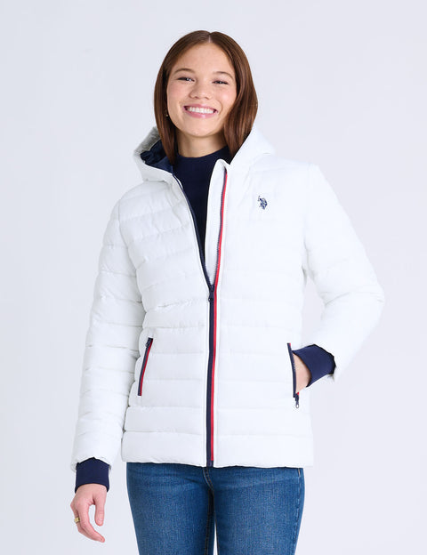 QUILTED SKI JACKET WITH HOOD - U.S. Polo Assn.