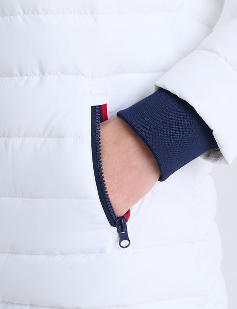 QUILTED SKI JACKET WITH HOOD - U.S. Polo Assn.