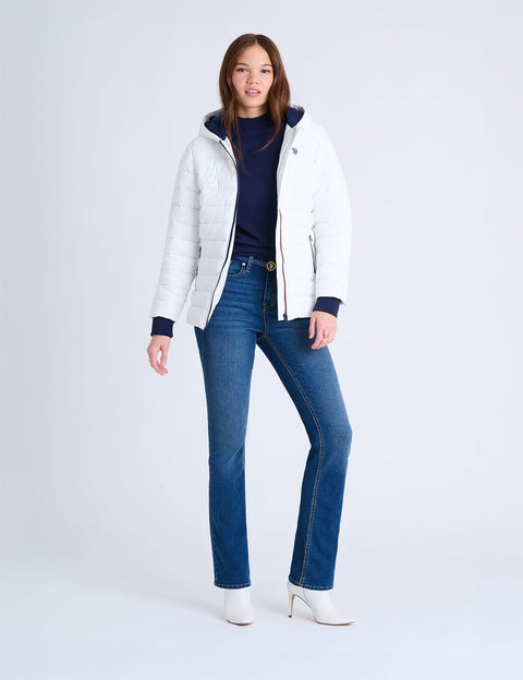 QUILTED SKI JACKET WITH HOOD - U.S. Polo Assn.