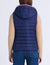 SIGNATURE STRIPE VEST WITH HOOD