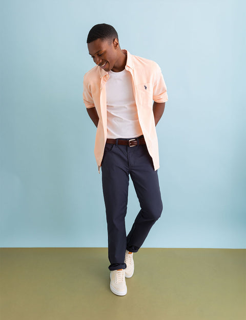 LONG SLEEVE STRETCH OXFORD SHIRT - U.S. Polo Assn.