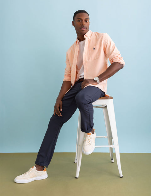 LONG SLEEVE STRETCH OXFORD SHIRT - U.S. Polo Assn.