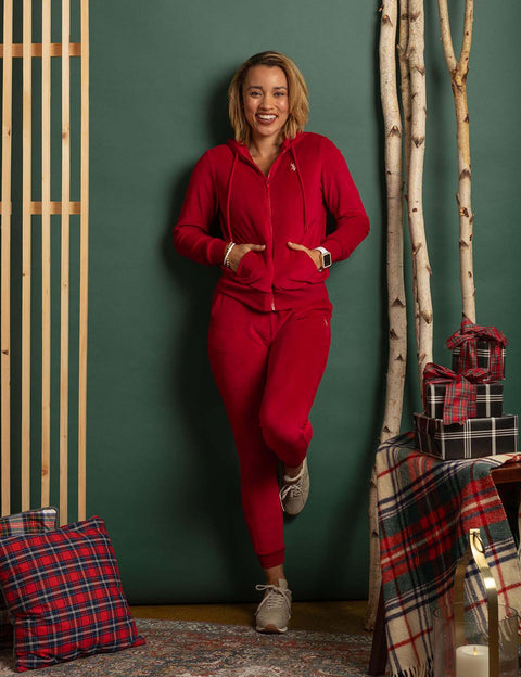 VELOUR ZIP UP HOODIE - U.S. Polo Assn.