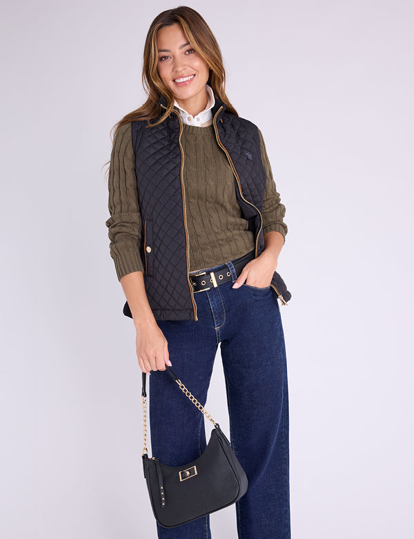 HOODED PUFFER COAT WITH SLASH POCKETS– U.S. Polo Assn.