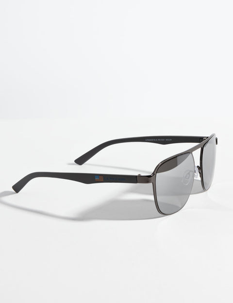 MEN'S UPDATED RECTANGULAR METAL SUNGLASSES - U.S. Polo Assn.