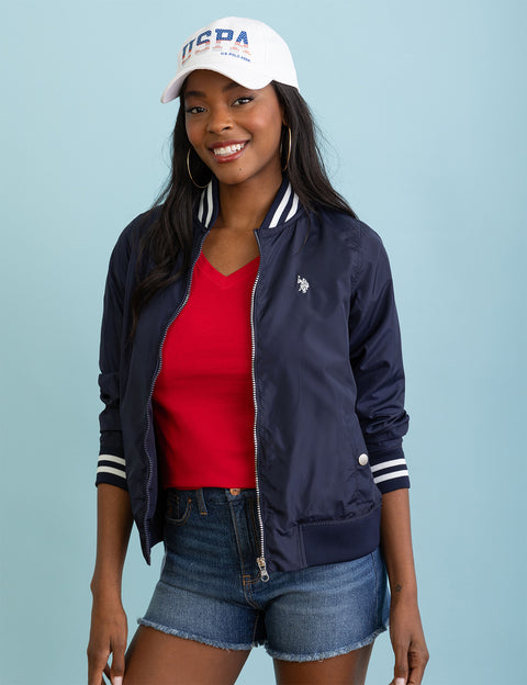 SOLID BOMBER JACKET - U.S. Polo Assn.
