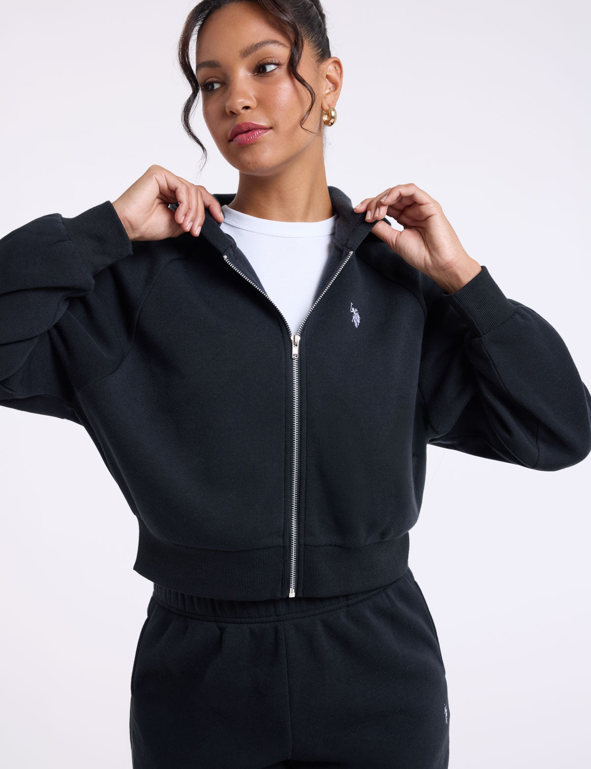 FULL ZIP FLEECE HOODIE– U.S. Polo Assn.