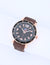 MEN'S BROWN STRAP AND BLACK DIAL WATCH - U.S. Polo Assn.