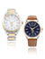 MEN'S LINK AND BROWN STRAP WATCH SET - U.S. Polo Assn.