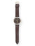 MEN'S BROWN CROC STRAP WITH GOLD ACCENT WATCH - U.S. Polo Assn.