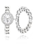 LADIES SILVER CHAIN WATCH AND BRACELET SET - U.S. Polo Assn.