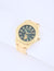MEN'S GOLD LINK WITH GREEN DIAL ANALOG WATCH - U.S. Polo Assn.