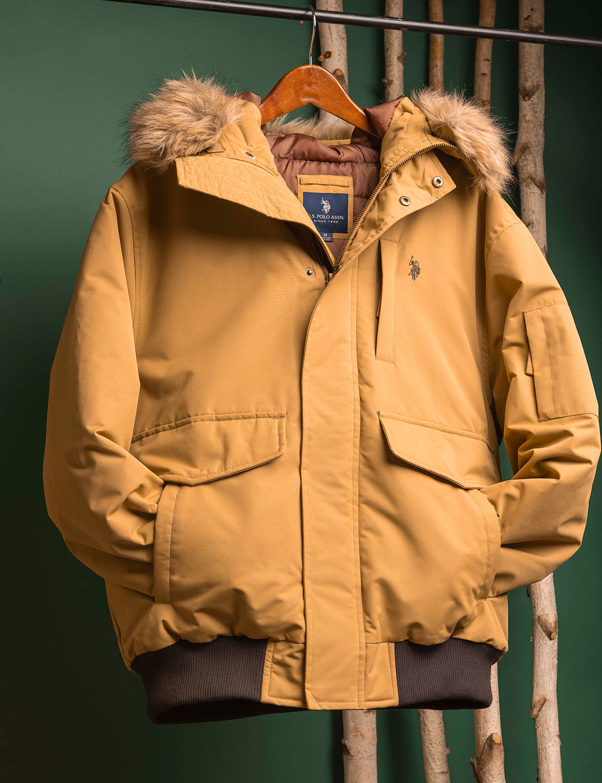 FAUX FUR HOODED SNORKEL JACKET U.S. Polo Assn.