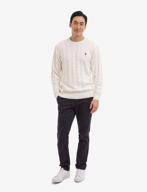 CABLE CREW NECK SWEATER - U.S. Polo Assn.