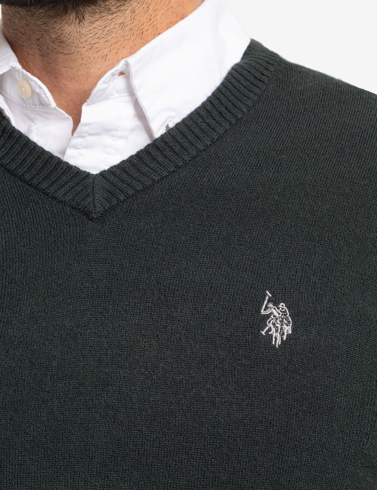 Addison Polo Sweater Top V-Neck main image 1