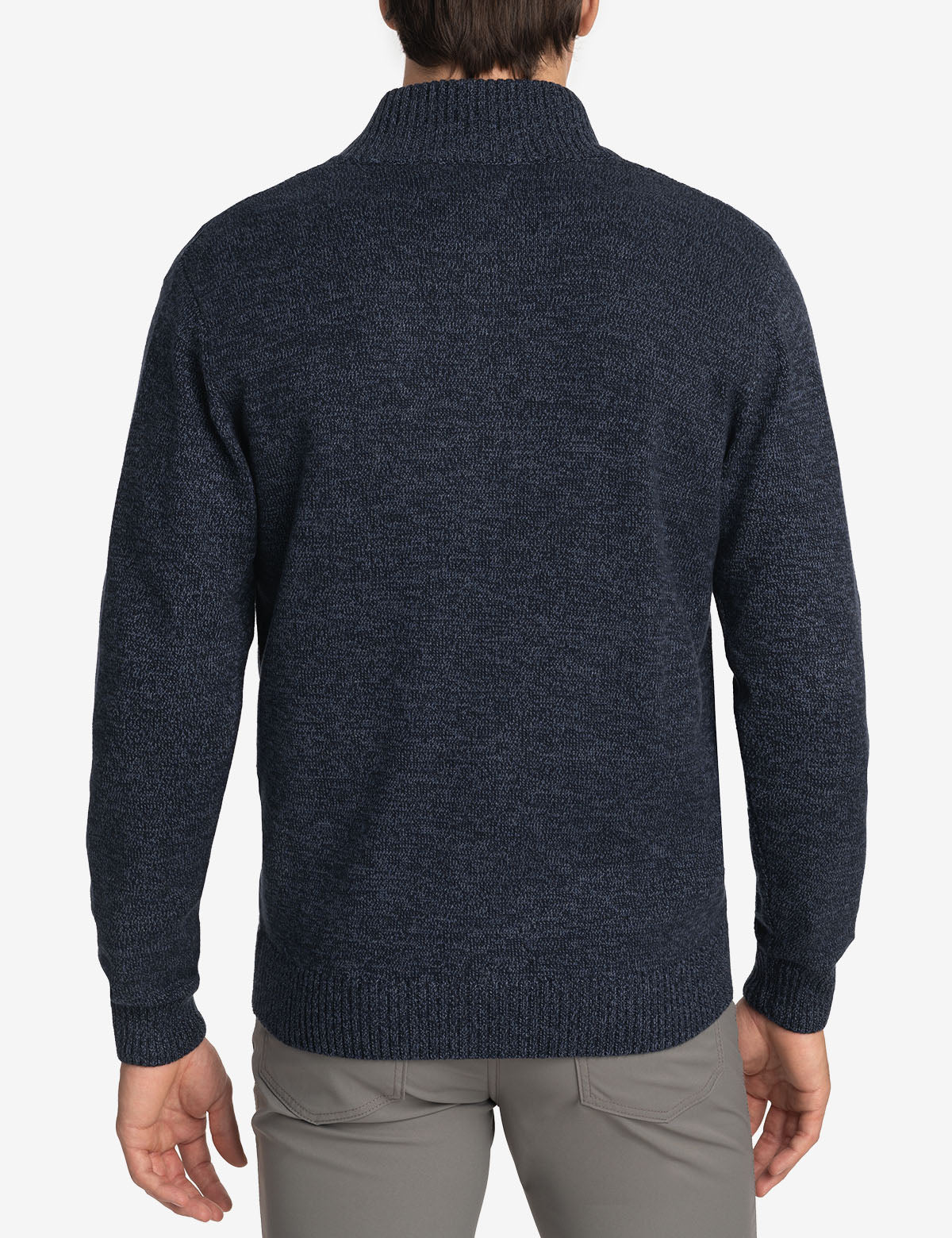 Marco Zip-Up Sweater with a Plush Fur-Trimmed High Collar