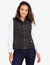 QUILTED VEST WITH FAUX LEATHER PIPING - U.S. Polo Assn.