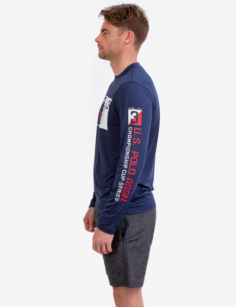 LONG SLEEVE GRAPHIC LOGO UV TOP - U.S. Polo Assn.
