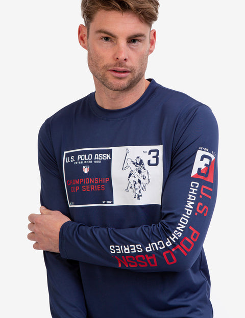 LONG SLEEVE GRAPHIC LOGO UV TOP - U.S. Polo Assn.