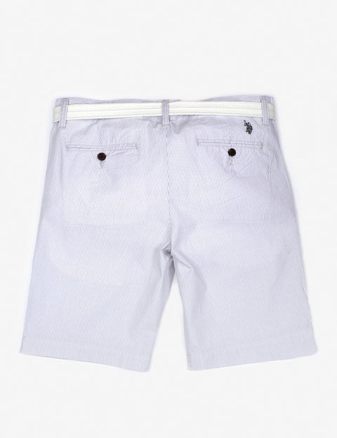 BELTED VERTICAL STRIPED SHORTS - U.S. Polo Assn.