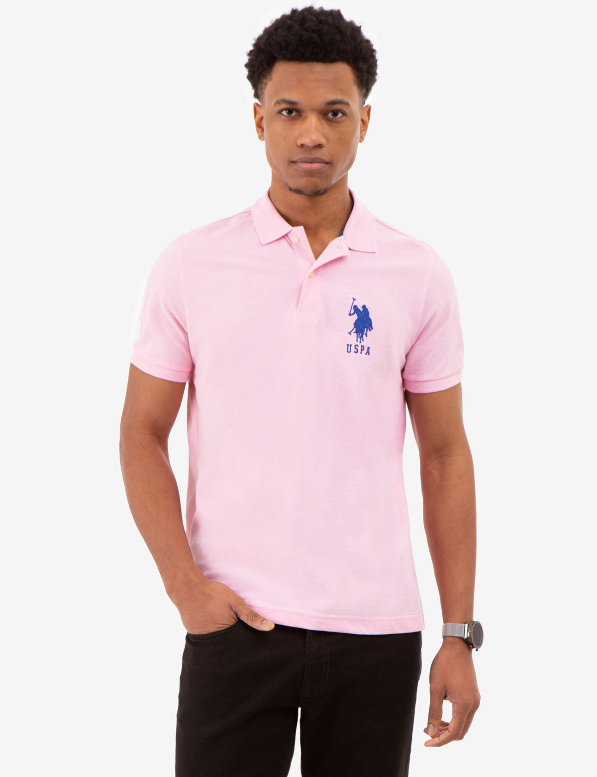 SOLID BIG LOGO POLO SHIRT– U.S. Polo Assn.