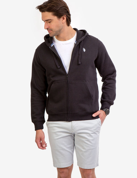 SMALL LOGO FULL ZIP LINED HOODIE - U.S. Polo Assn.