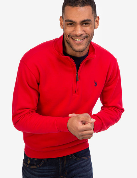 QUARTER ZIP PULLOVER SWEATSHIRT - U.S. Polo Assn.
