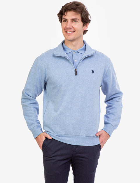 QUARTER ZIP PULLOVER SWEATSHIRT - U.S. Polo Assn.