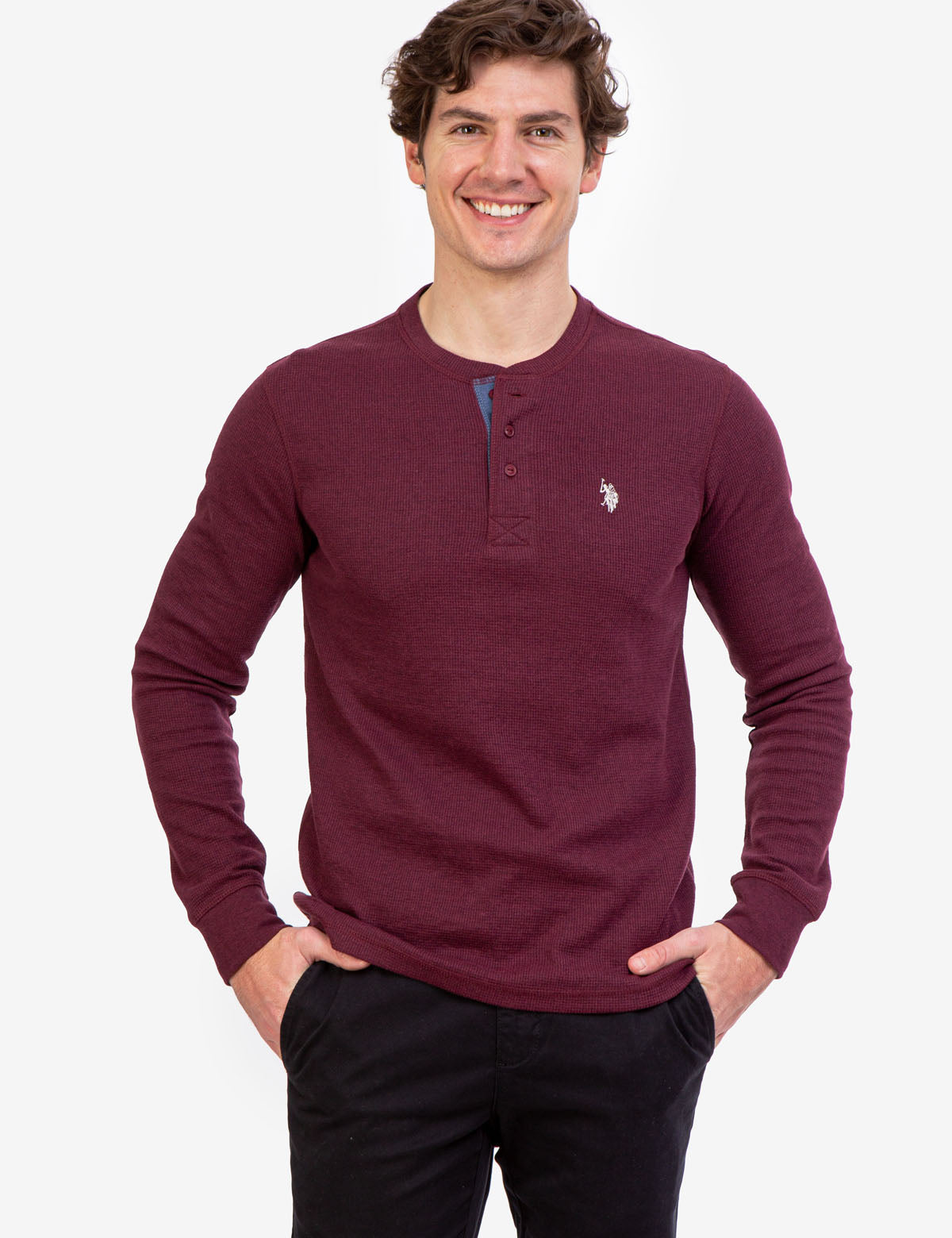 Us polo assn thermal henley Clearance