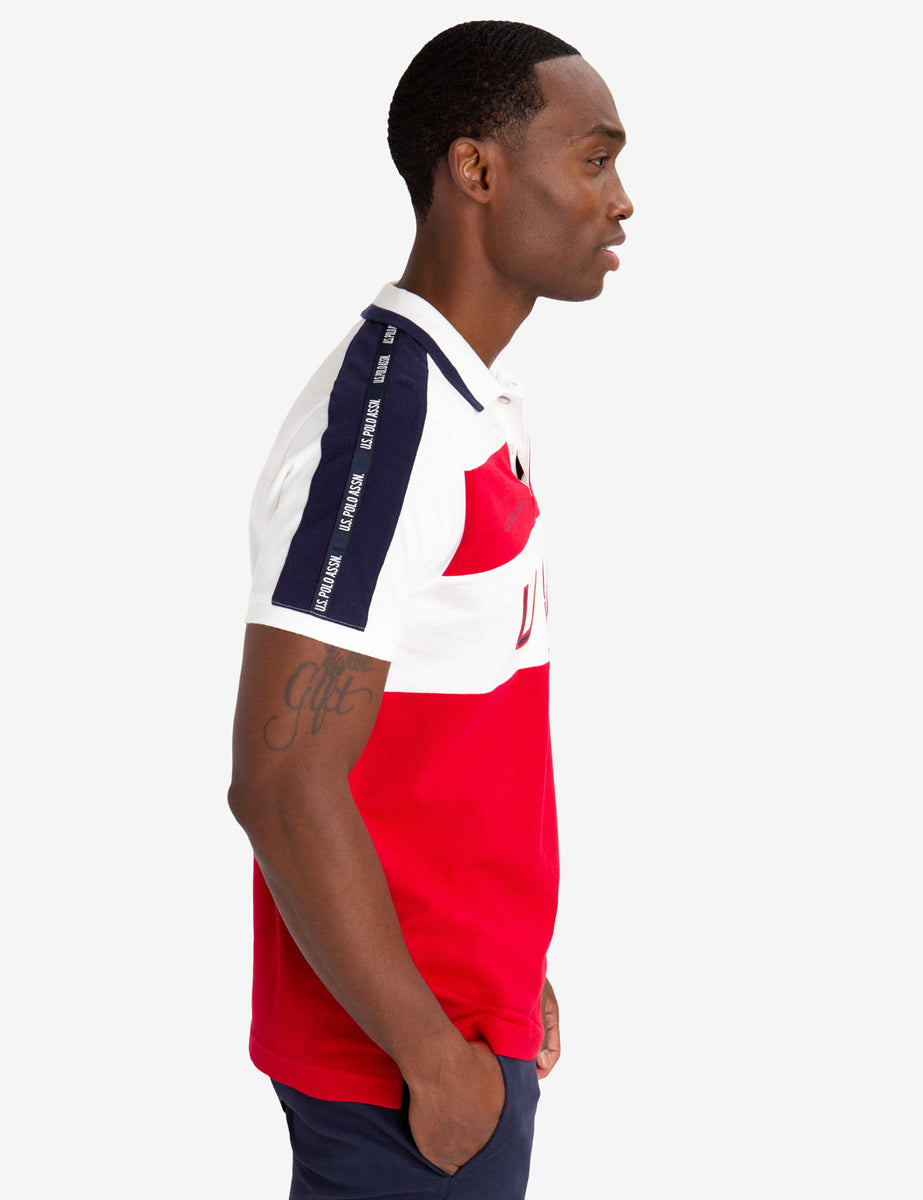 USPA FELT PATCH COLORBLOCK POLO SHIRT– U.S. Polo Assn.