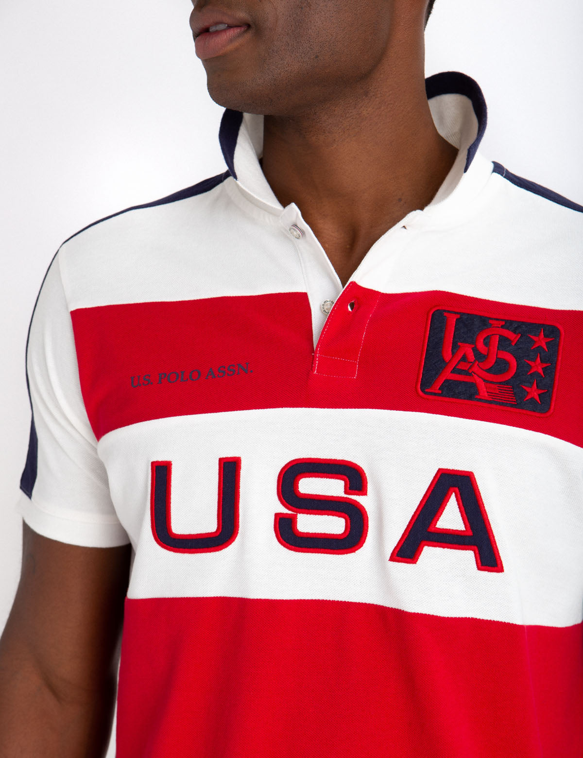 USPA FELT PATCH COLORBLOCK POLO SHIRT– U.S. Polo Assn.