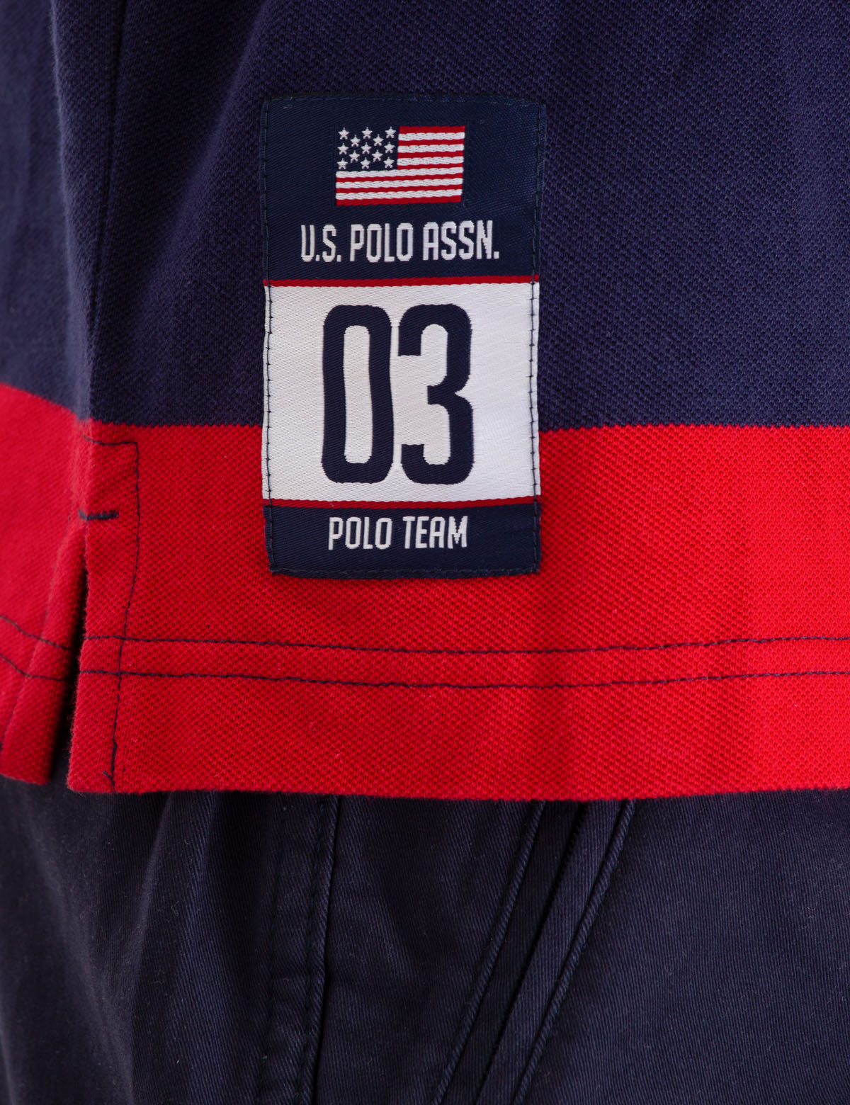 USPA VERITCAL RUGBY STRIPE POLO SHIRT– U.S. Polo Assn.