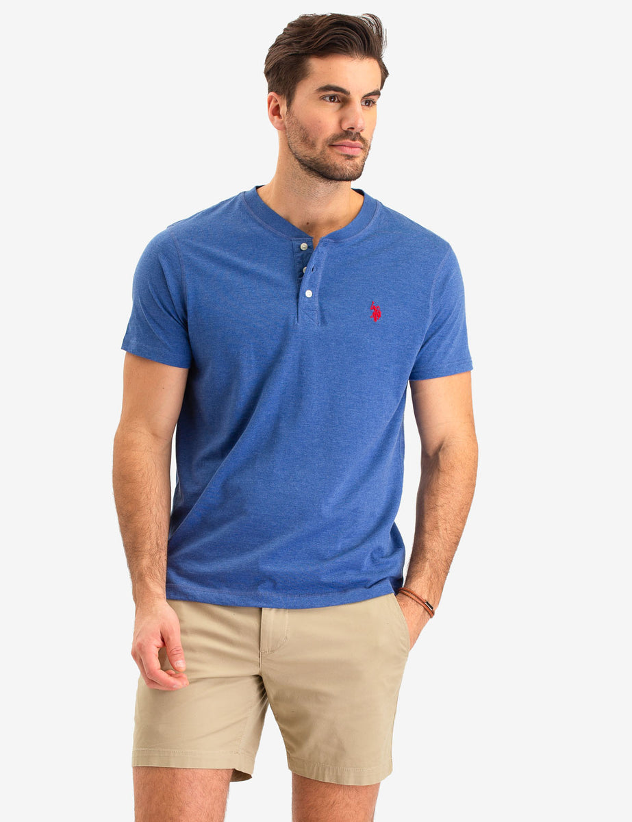 SOLID SHORT SLEEVE HENLEY– U.S. Polo Assn.