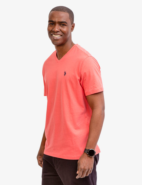 SOLID V-NECK T-SHIRT - U.S. Polo Assn.