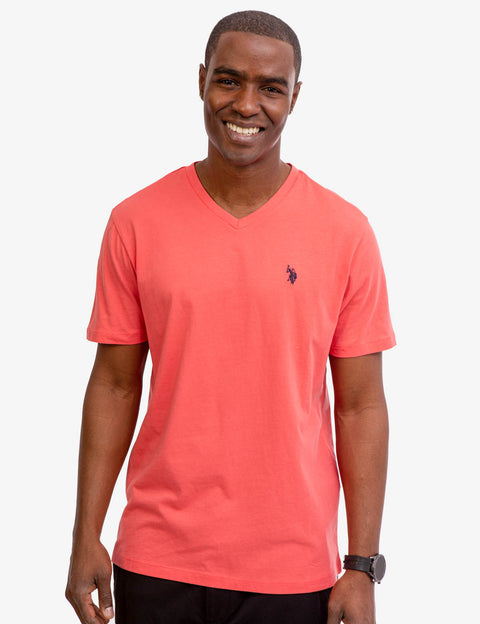SOLID V-NECK T-SHIRT - U.S. Polo Assn.